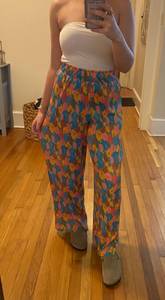 ZARA Patterned  Flowy Pants