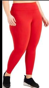 Fabletics Define PowerHold High-Waisted 7/8 Legging Electric Cherry Red XXL