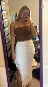 Maxi White Skirt