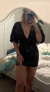 Deep V Plunge Velvet Body on Dress