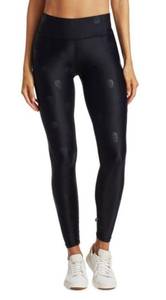 TEREZ-  Black Skull Foil Tall Band Leggings-SM