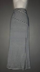 Summer / Fall Striped Maxi Blue & White Skirt size Womens Small