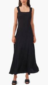 Paneled Maxi Tank Dress Women's Plus XXL Black Sleeveless Midi NWT