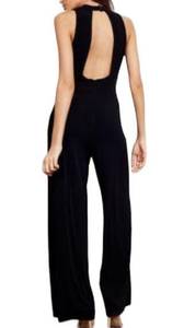 MOSCHINO Cheap and Chic Black long pants Romper Jumpsuit open back Sz US 4