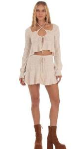 New in Packaging  Kaede Knit Two Piece Set in Beige Et Clet