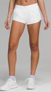 Lululemon White Hotty Hot 4 2.5” Shorts