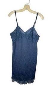 Vintage JC Penney Gaymode Nylon Navy Full Slip