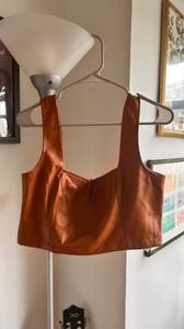 Leather Crop Top