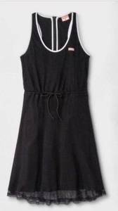 Black Summer Dress HUNTER Mesh Dress Lined Black Womens Size Small