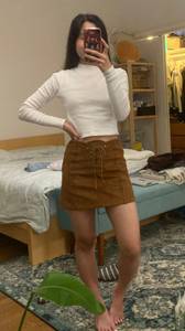 Tan Suede Skirt