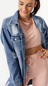 Oversized Rip Jean Jacket