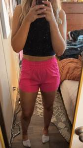 High Waisted Pink Shorts