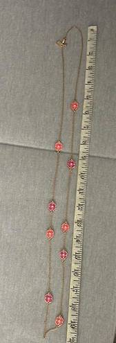 Kate Spade Two Tone Pink Flower Necklace