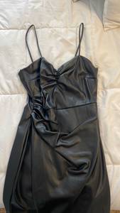 ZARA Faux Leather Dress