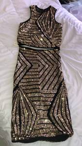 Gold sequin 2 Piece Outfit 