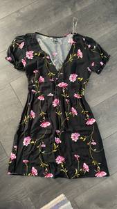 Wild Fable Black Floral Dress