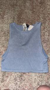 H&M Ribbed Cropped Tank Top