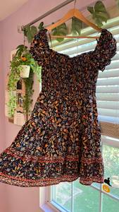 Floral Fall Flowy Dress