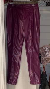 SheIn Purple Faux Leather Pants