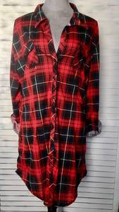 Red Plaid Shirt, 2XL