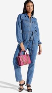 JustFab Denim Jumpsuit Size S NWOT Reg $86.95.