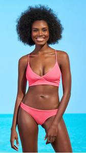 Maaji Coral Lava Criss Cross Bikini Top And Matching Bottoms