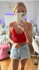 red tank top