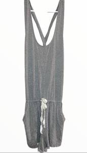 Aerie  drawstring romper lounge cinched 2 hand pockets size xsmall