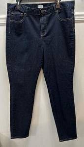 Jaclyn Smith Women's Size 16 Dark Blue Skinny Jeans Stretch Comfort