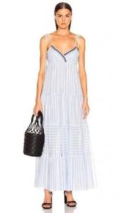 / FWRD Nefasi Empire Maxi Dress in Sky Blue