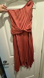 One Shoulder Satin Dress