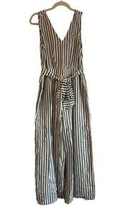 NWT HEM & THREAD STRIPED JUMPSUIT