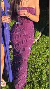 Purple Sequin Formal Dress