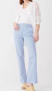 J.Crew  Slim Demi-Boot Chino Pant in Stripe