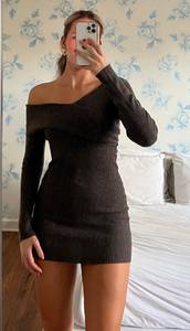 Brown Sweater Dress