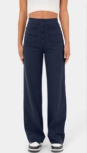 NWT Halara High Waisted Button Multiple Pockets Straight Leg Casual Pants