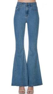 O2 denim. High Waisted Kick Flare Denim Jeans