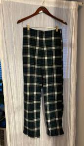 John Galt (pacsun) Green And Black Plaid Pants