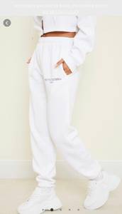 Pretty Little Thing NWT PLT White Sweats