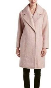 BADGLEY Mischka Jenna Wool & Mohair-blend Coat In Pink Sz M