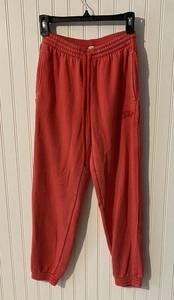 aerie sweatpants small short red