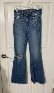 American Eagle AEO SUPER HIRISE FLARE JEANS