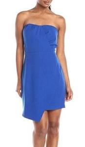 Adelyn Rae  Strapless Asymmetrical Dress