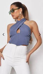 Corset Halter Neck Top