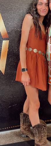 West of Melrose Burnt Orange Dress