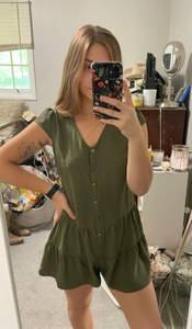 green romper