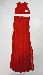 Superdown Tayla Maxi Skirt Set in Burnt Orange