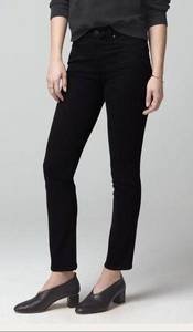 Citizens of Humanity Harlow Ankle Mid Rise Slim Fit Jeans - Corduroy Black