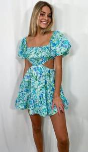 Isabelles Cabinet Ocean Cutout Mini Dress