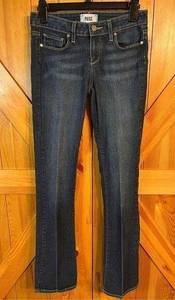 Paige  Manhattan Jeans Women's Size 25 Blue Denim Bootcut Dark Wash (2642) Read